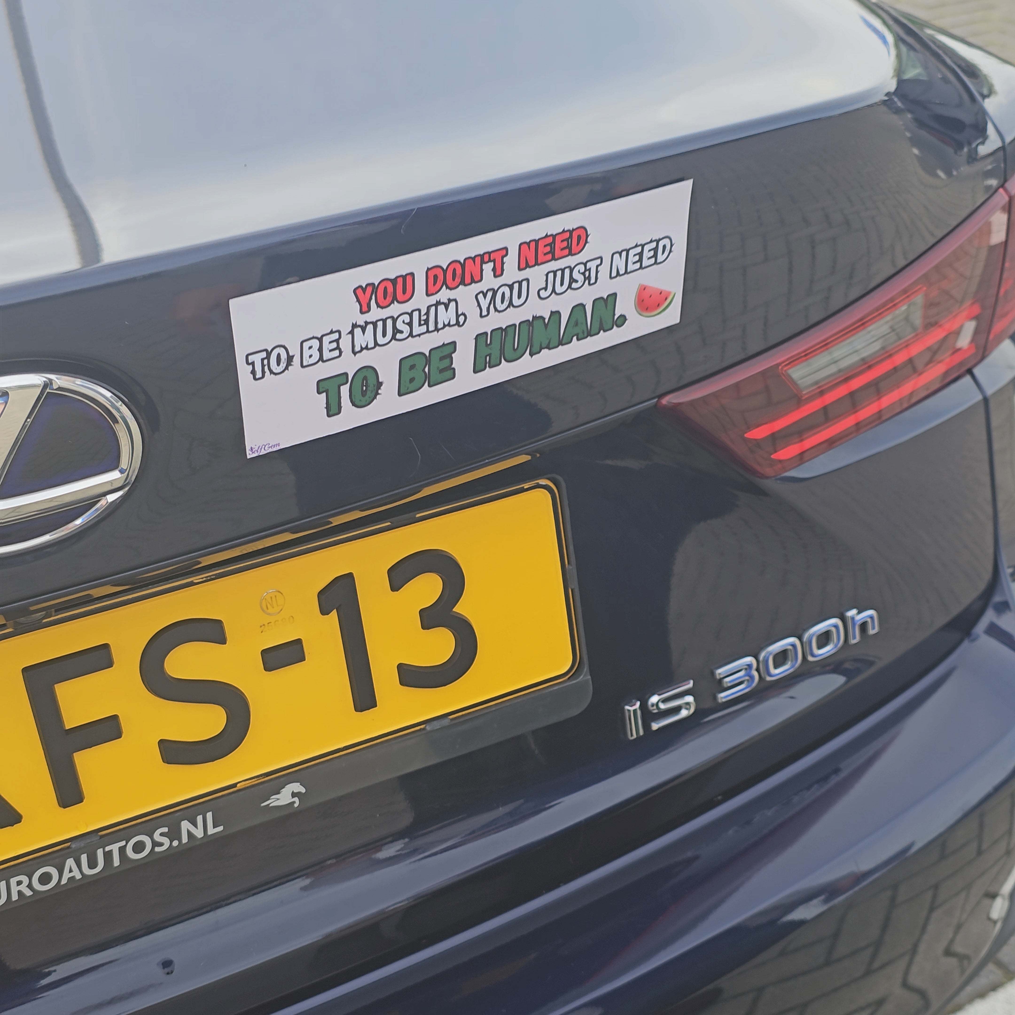 Magneet Auto Bumpersticker - You don't need to be muslim