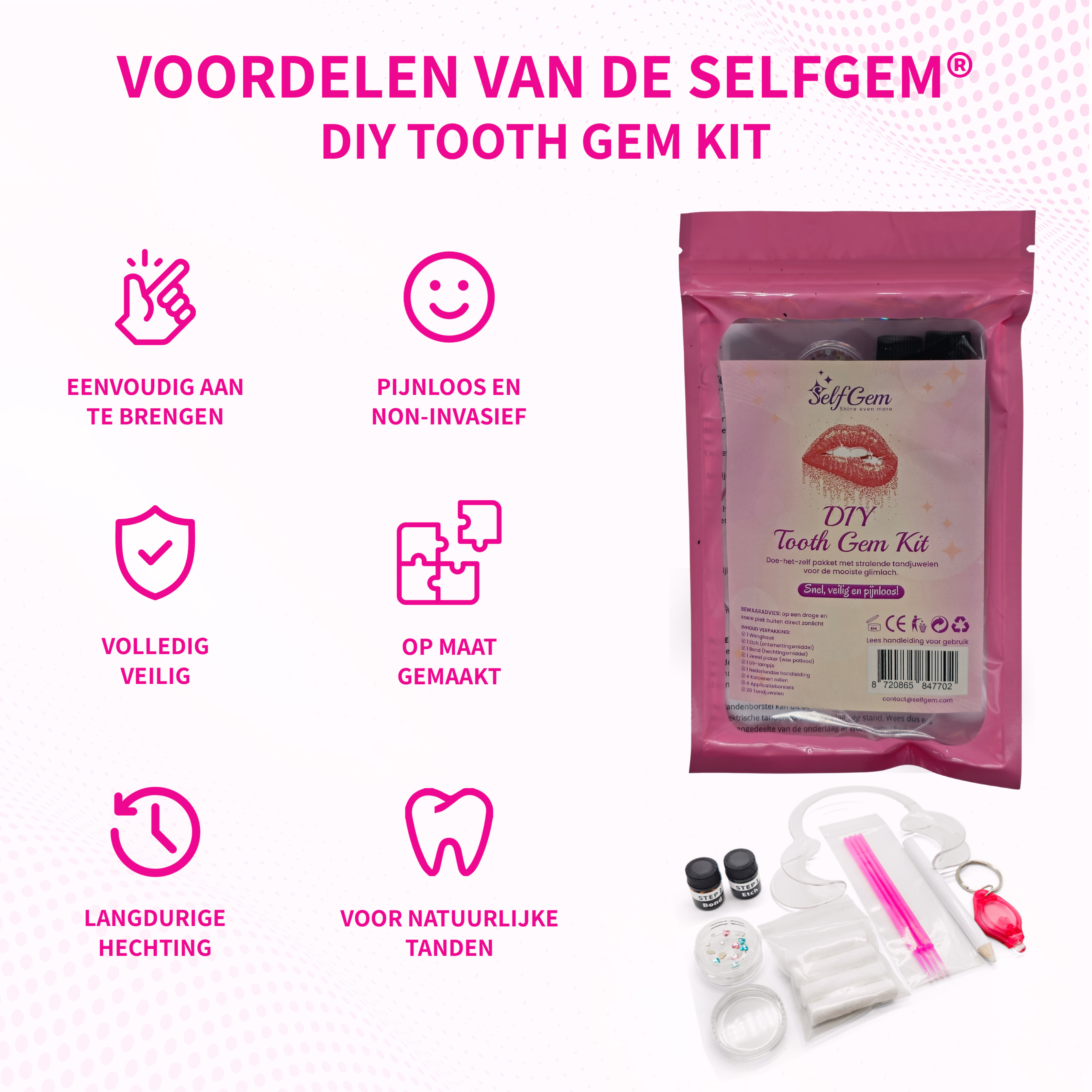 SelfGem™ DIY Tooth Gem Kit | Volledige Set (20 stuks)