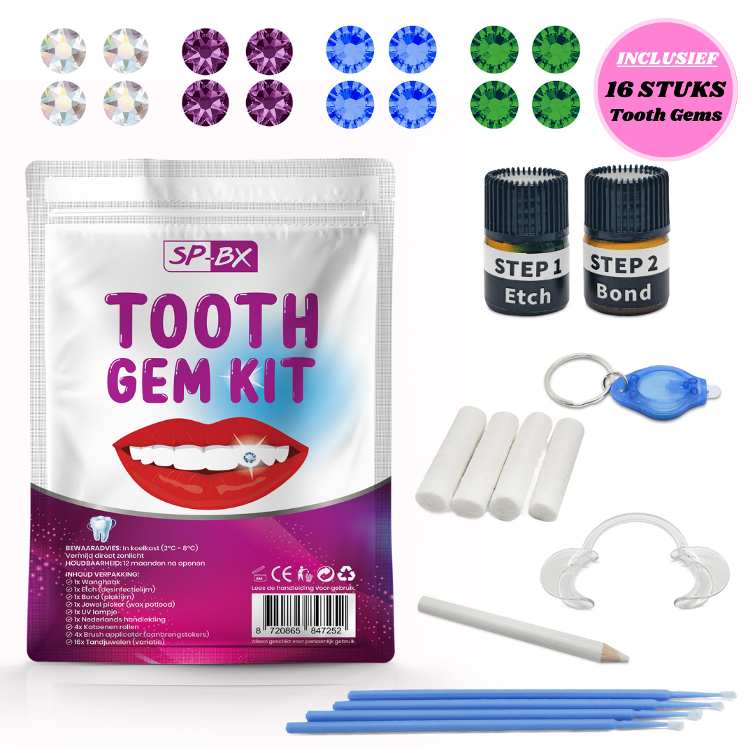 Deluxe - 16 Pieces of Tooth Jewels 