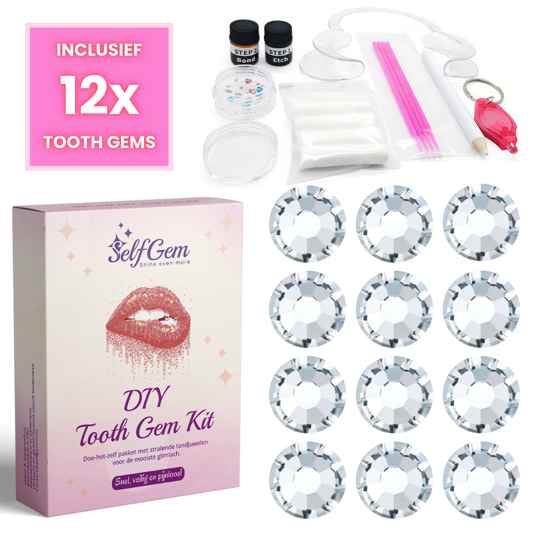 SelfGem™ DIY Tooth Gem Kit | Diamond Set (12 pieces) 