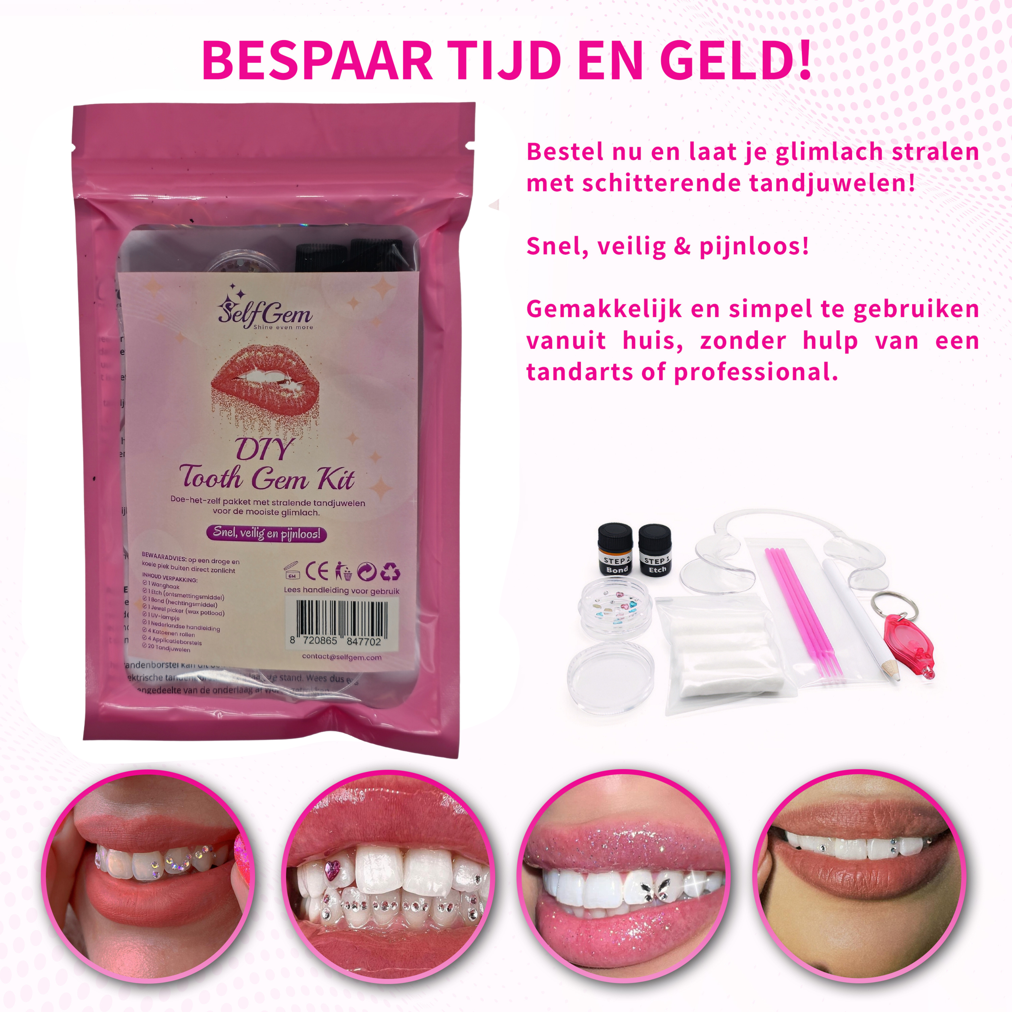 SelfGem™ DIY Tooth Gem Kit | Volledige Set (20 stuks)