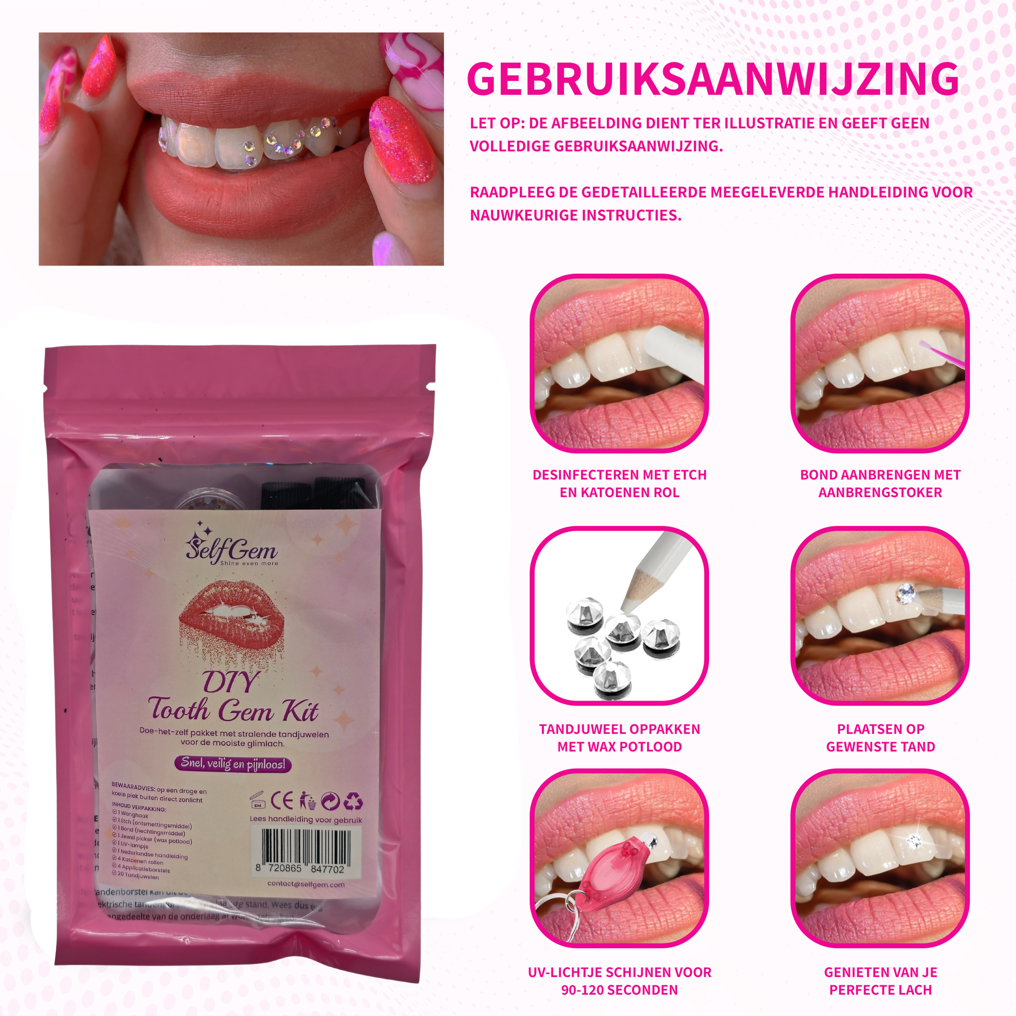 SelfGem™ DIY Tooth Gem Kit | Volledige Set (20 stuks)