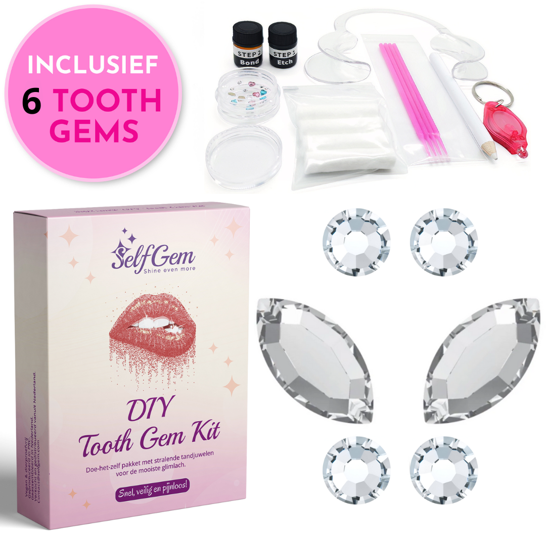SelfGem™ DIY Tooth Gem Kit | Butterfly Set (6 stuks)