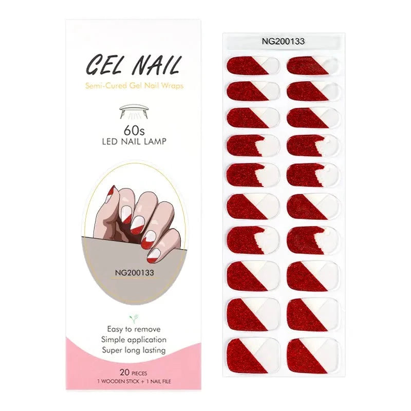 Santa's Pride - Semi-cured Gel Nail Stickers