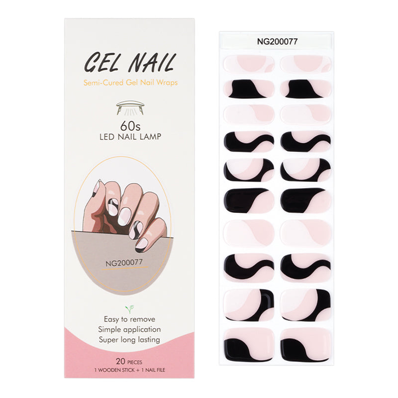 Pink Curse - Semi-cured Gel Nail Stickers