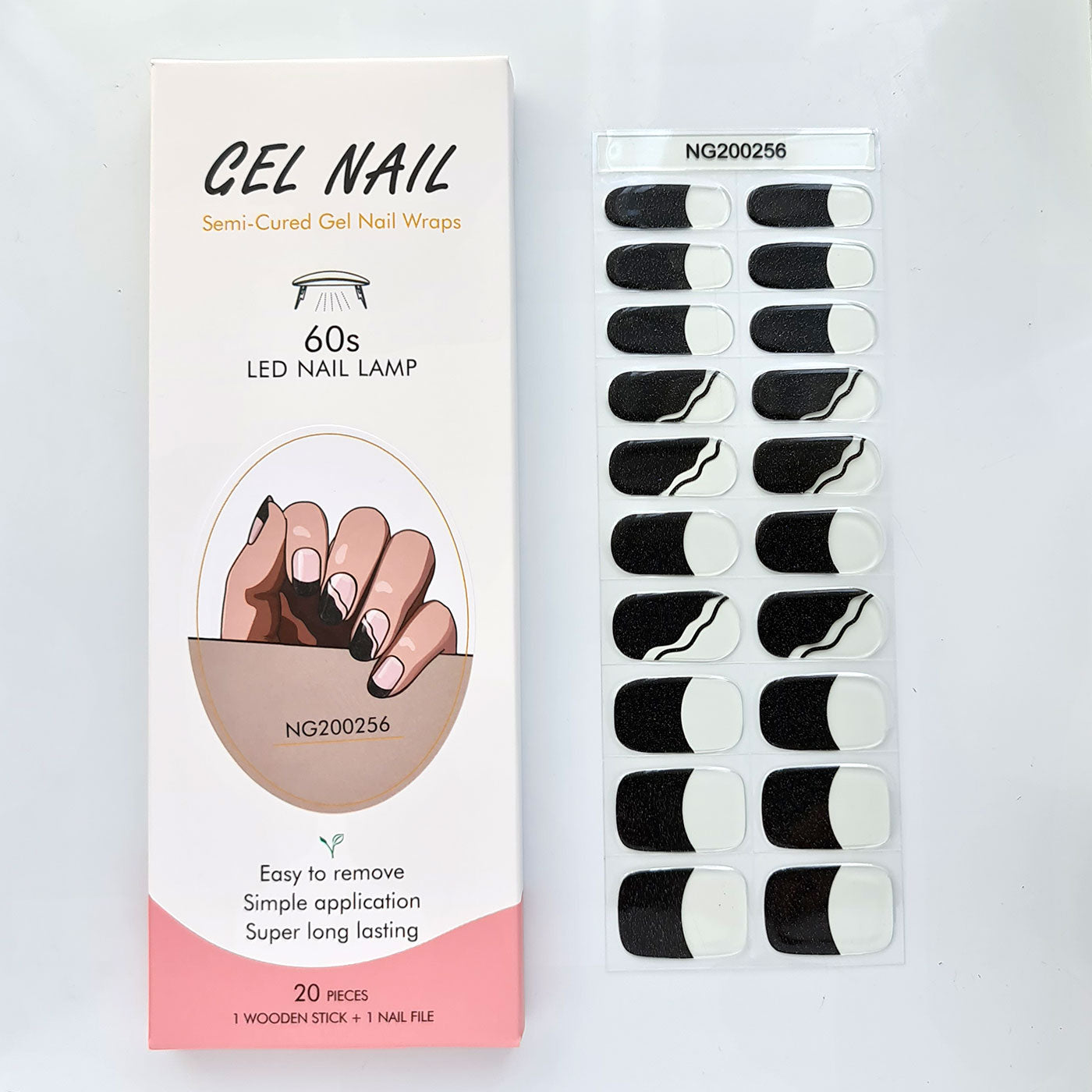 French Ballet - Semi-cured Gel Nagelstickers