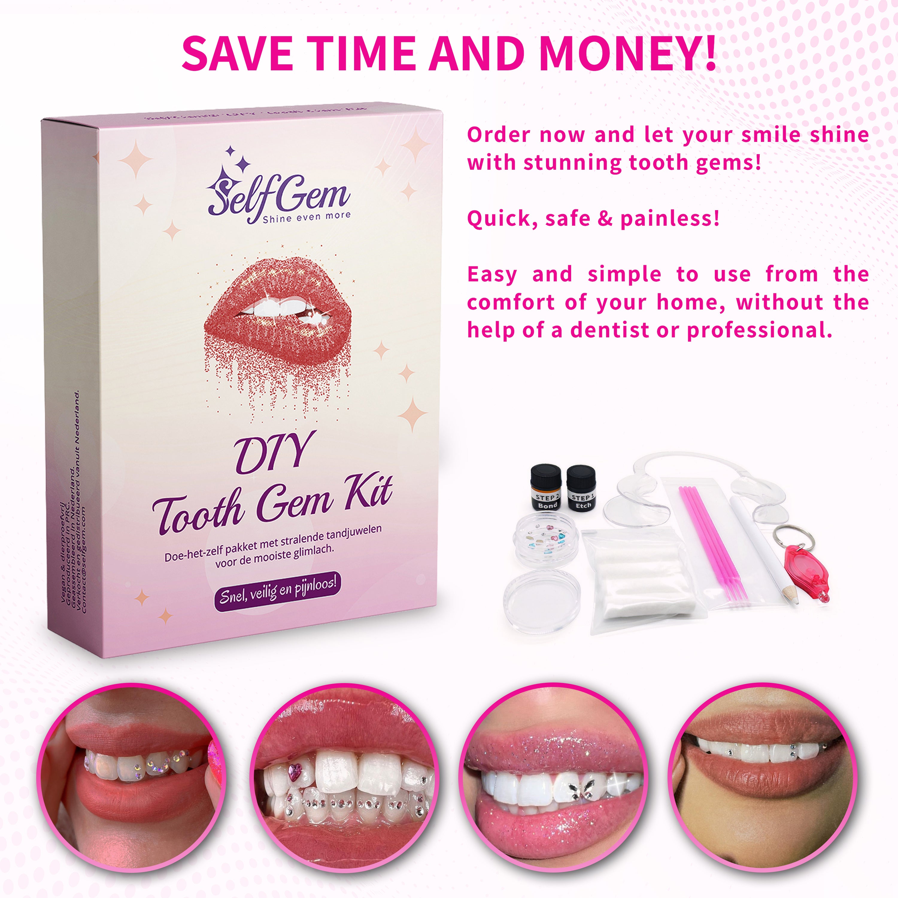 SelfGem™ DIY Tooth Gem Kit | Creëer jouw eigen stijl & straal!