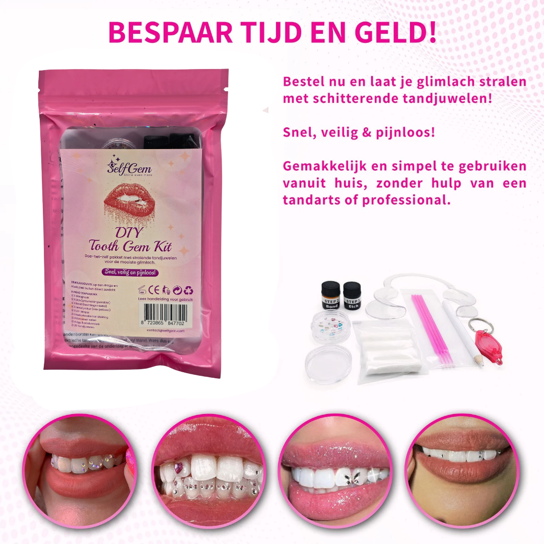 SelfGem™ DIY Tooth Gem Kit | Mixed Set (20 stuks)